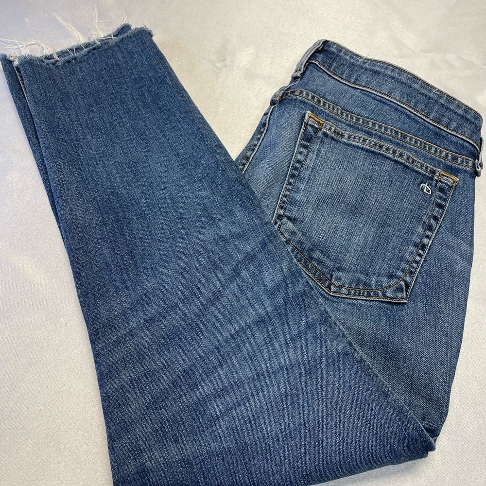 Rag & Bone jeans, size 27, raw hem, EUC